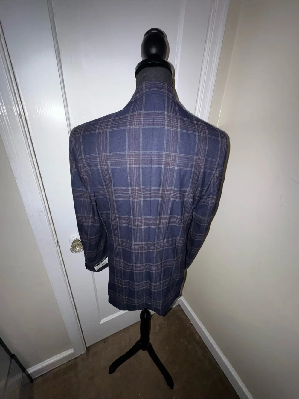 Ralph Lauren Men's Navy Plaid Sport Coat
